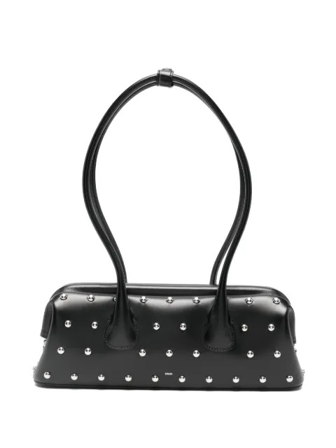 Osoi mini Boat Wide studded shoulder bag Black 25FB01018