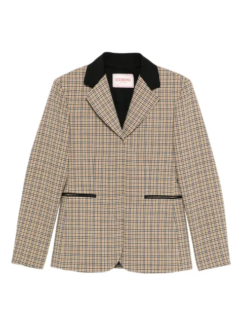 Iceberg check-pattern jacket Neutrals L0113103