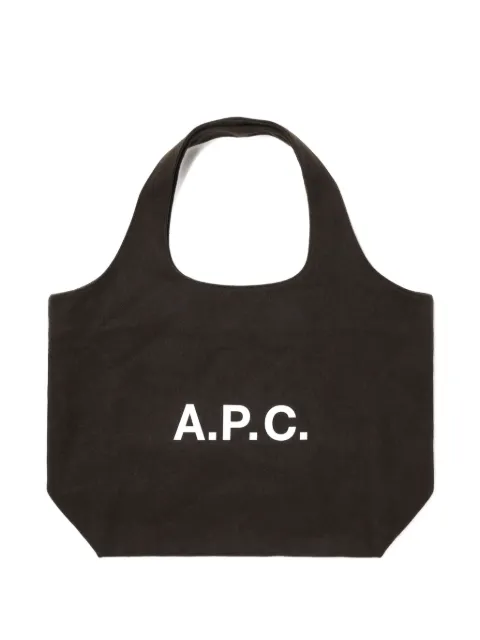 A.P.C. logo tote bag Green WOARVM61565