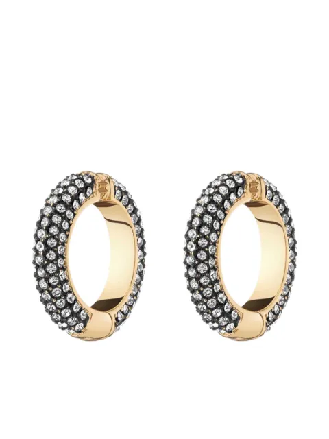 DEMARSON New York Crystal Pavé Lili Earring Cuffs Gold JLC11CHR21