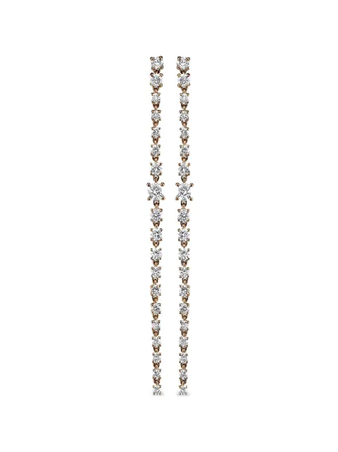 Anita Ko diamond-embellishment earrings Pink AKROPERG