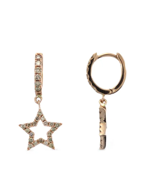 Rosa de la Cruz 18K yellow gold star-charm diamond earrings Gold STR200418KROSEXMIR