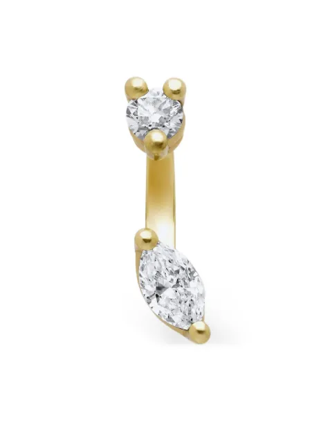Delfina Delettrez 18K yellow gold Micro Piercing diamond earring Gold NTL5022A