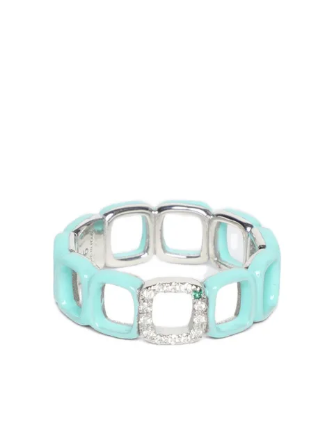 IVI 18K gold plated sterling silver Toy ring Blue RN218E