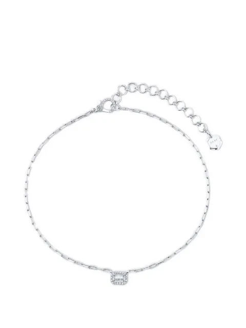 SHAY halo-design diamond necklace Silver SKN2