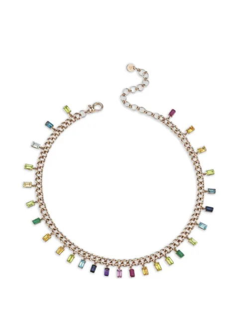 SHAY Shay Rainbow gemstone choker Gold SN175RGRAIN