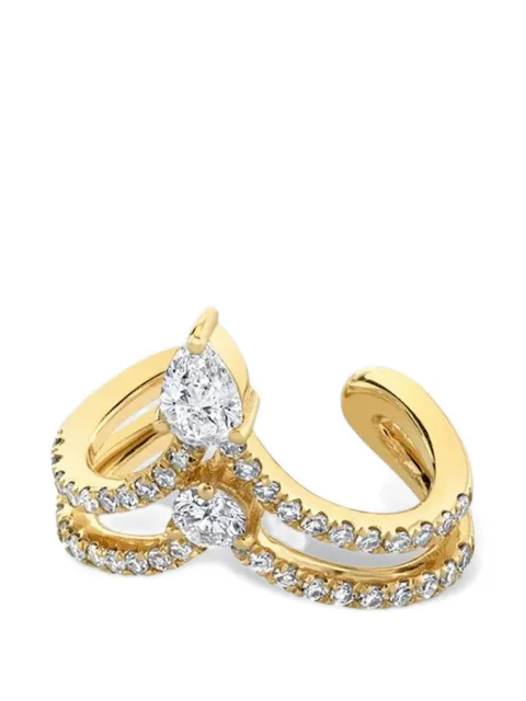 SHAY diamond ear cuff Gold SE330SYGDIA