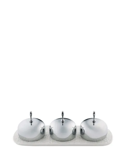 Alessi Jam tray (set of three) Silver MW15