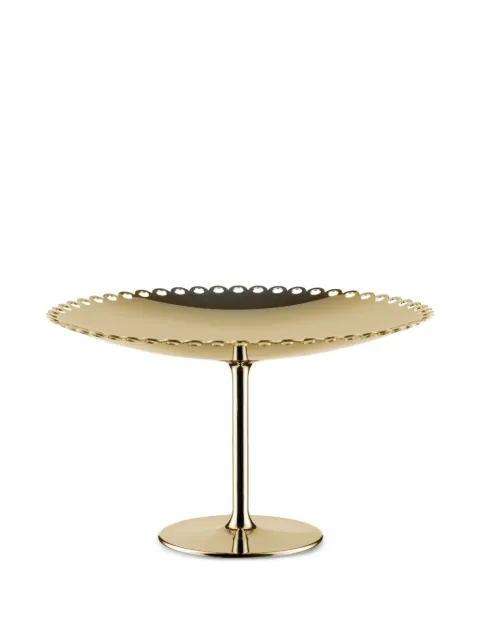 Alessi edges-detail cake stand (24cm) Gold ITM06BR