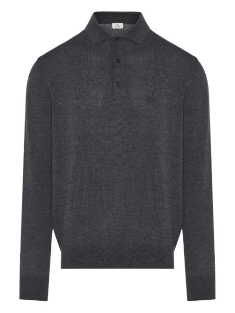 ETRO long-sleeve polo shirt Grey MRKF0028AL291