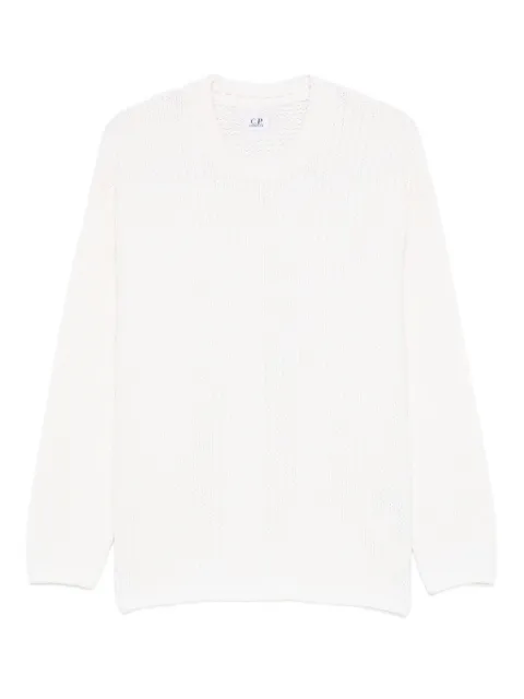 C.P. Company round-neck sweater White 19CMKN127A110149A