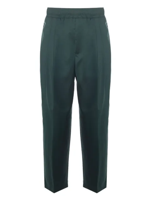 Giuliano Galiano elasticated-waist pleated pants Green NIKLASVERDESCURO