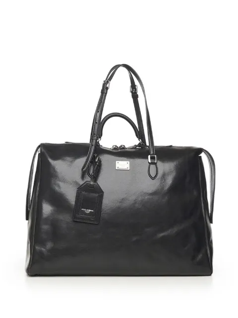 Dolce & Gabbana Vittoria calfskin handbag Black BM2543AH850