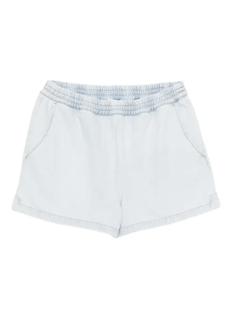 Off-White logo-print denim shorts Blue OWYC01BF25DEN002W408