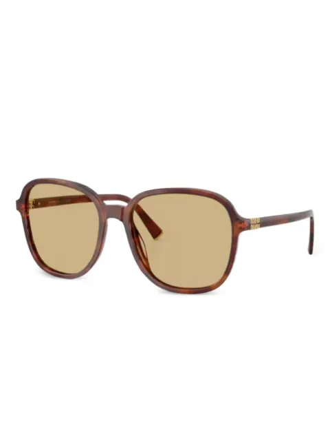 Miu Miu Eyewear round-frame tinted sunglasses Brown MUB01S26E10R