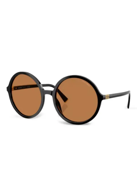 Miu Miu Eyewear round-frame sunglasses Black MUB02S16K90Q