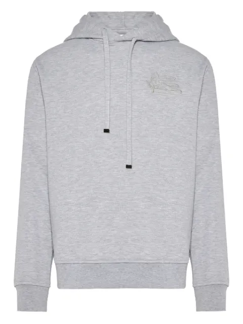 ETRO embroidered-logo hoodie Grey MRMB0008AJ292