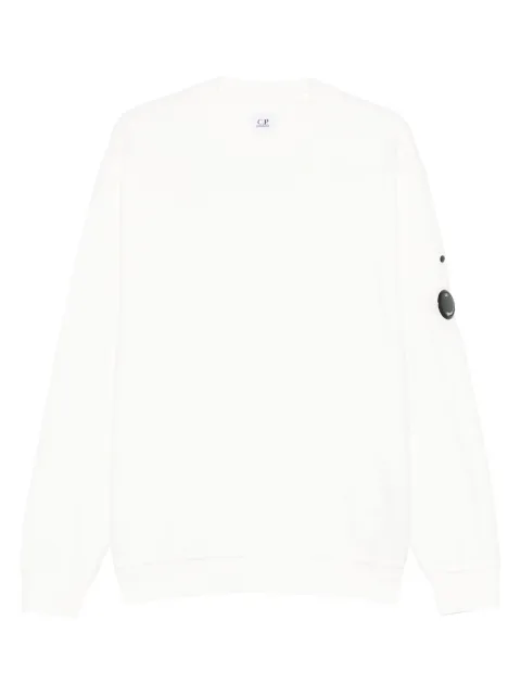 C.P. Company logo-patch sweatshirt White 19CMSS249A006614G
