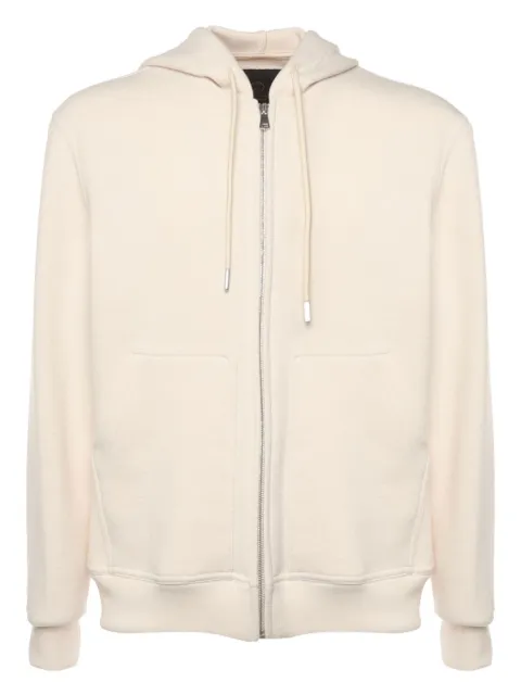 Giuliano Galiano zip-up hoodie White GUETTALANA