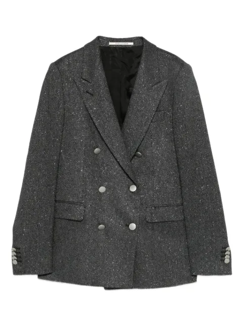 Tagliatore double-breasted herringbone blazer Grey JPARIGI10B340330EN951
