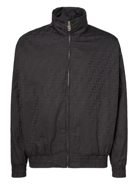 FENDI zip FF-motif bomber jacket Black FAA951ATN9