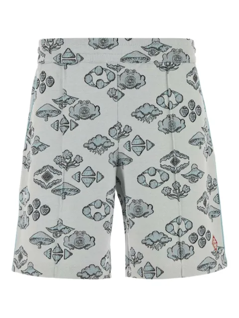 Casablanca embroidered jacquard bermuda shorts Blue MAW25JTR29