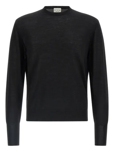 Ma'ry'ya long-sleeve crew-neck sweater Black YRK020E9