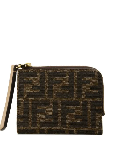 FENDI FF-motif zip wallet Brown 8M0519A98P
