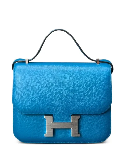 Hermès Pre-Owned 2015 Constance 18 Epsom palladium-hardware cross body bag Blue CONSTANCE18