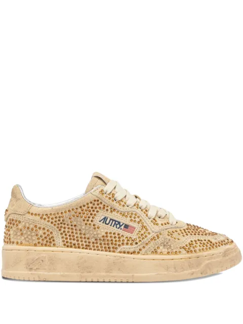 Autry Medalist low rhinestones sneakers Neutrals AULWNA03