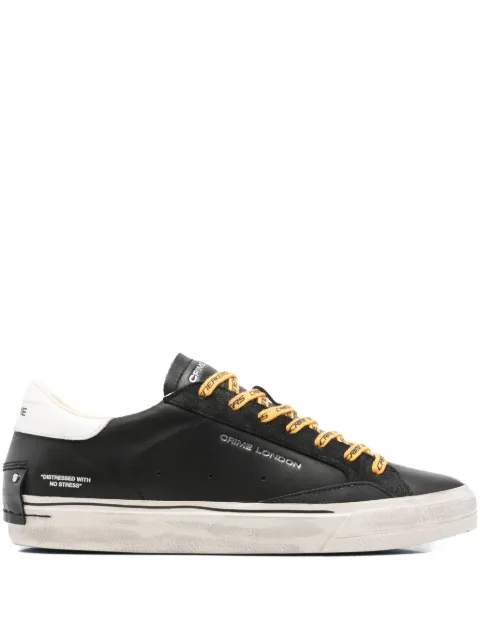 Crime London leather sneakers Black 11074AA8