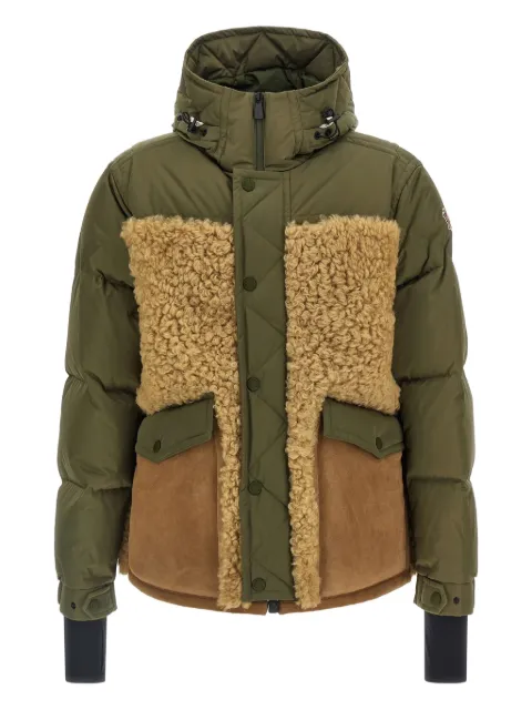 Moncler Grenoble Grifford shearling-panels puffer jacket Green K20971A00037M7887