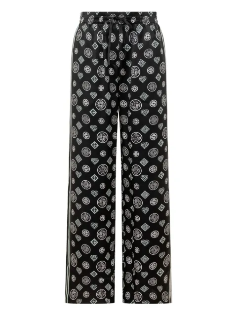 Casablanca printed stripe trousers Black AW25TR37203