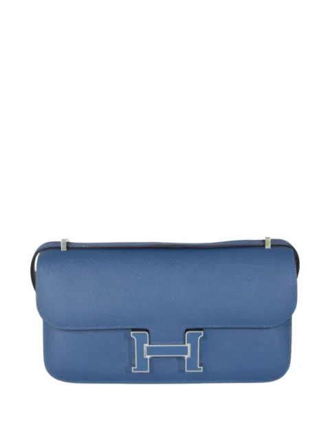 Hermès Pre-Owned 2025 Constance Elan Epsom palladium-hardware cross body bag Blue CONSTANCEELAN