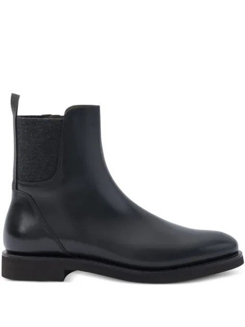 Brunello Cucinelli leather chelsea boots Black MZOLG3033C101