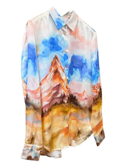 SLEEP NO MORE print button shirt White CC02ROSABLUZERMATT