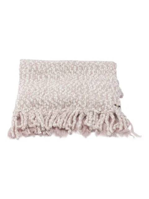 Fedeli fringed bubbly scarf Neutrals MD0071