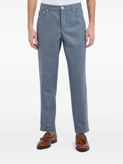 Brunello Cucinelli button-fastening trousers Grey M038PF1010C004