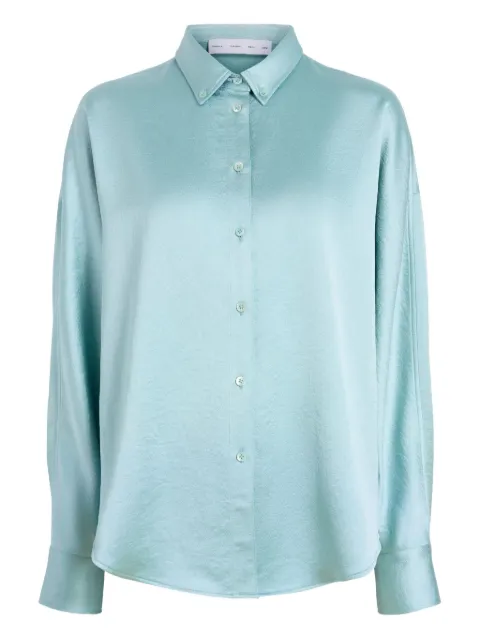 Proenza Schouler White Label Caroline Shirt Blue WL2614551BY346