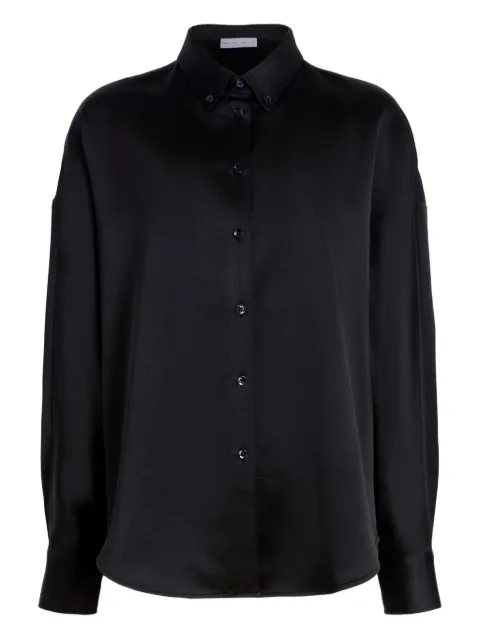 Proenza Schouler White Label Caroline shirt Black WL2614551BY346