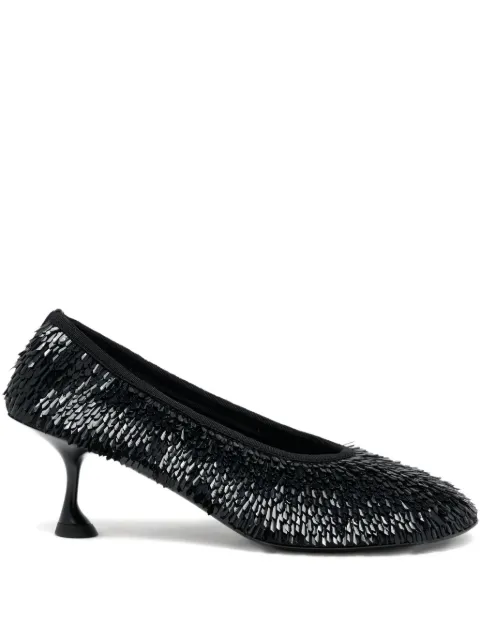 Proenza Schouler Tee sequinned pumps Black SH261094BX012A