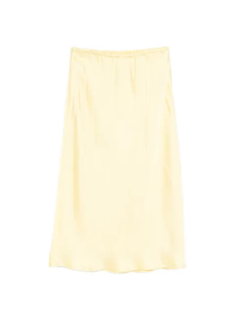 Jil Sander elasticated-waist midi skirt Yellow J04MA0107J65022