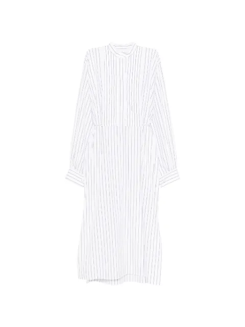 Jil Sander striped midi dress White J04CT0108J45329