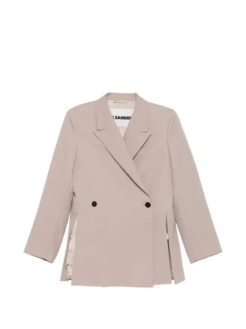 Jil Sander double-breasted jacket Neutrals J01BN0141J40002