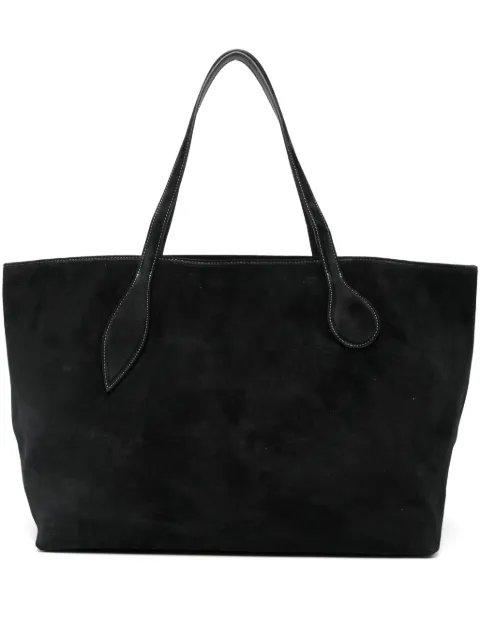 Liffner Mega Sprout suede tote bag Black CR369411