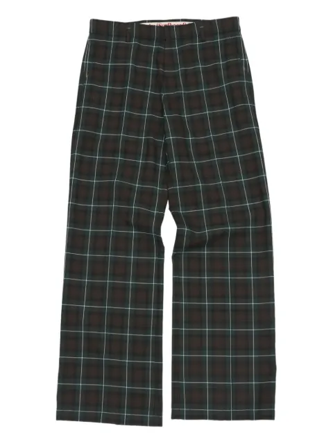 Stockholm Surfboard Club checked trousers Brown U5000229