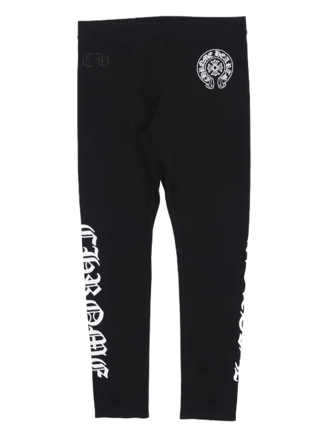 Chrome Hearts print-detail horseshoe-motif leggings Black CHRM0279