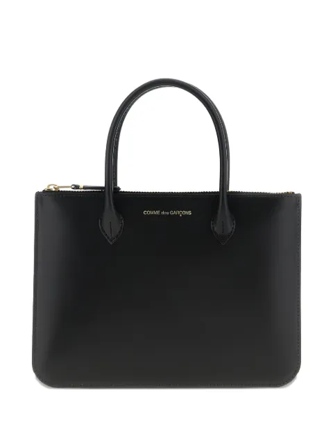 Comme Des Garçons Wallet leather tote bag Black SA5100HA1