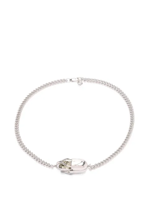 Capsule Eleven Capsule Crystal pyrite necklace Silver CCCPS