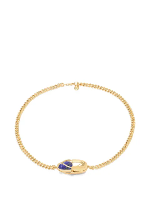 Capsule Eleven Capsule Crystal lapis lazuli necklace Gold CCCLLV